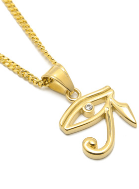 光明会全视之眼戒指项链共济会徽章上帝之眼眼睛吊坠鹰头神荷鲁斯