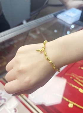 竹节手链竹叶手串节节高升手镯