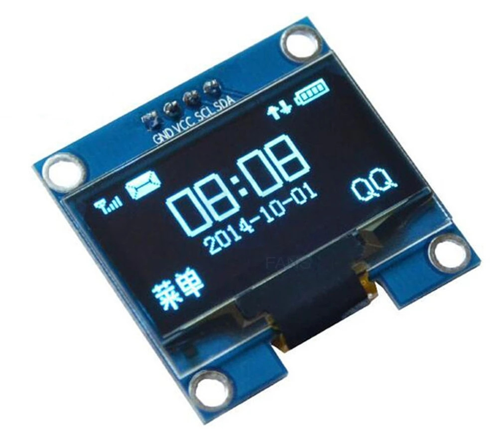 1.3寸液晶屏 蓝色白色 I2C IIC通信 12864 OLED显示屏模块 送程序 - 图3