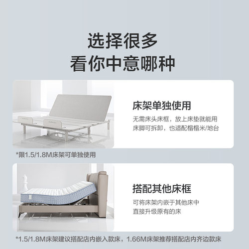 政府补贴喜临门白骑士电动床智能多功能主卧室双人高端床 智慧T1 - 图3