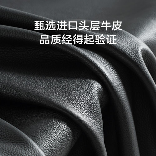 喜临门现代简约黑色皮艺床悬浮床双人床软包床头卧室家具 天鹅湖 - 图2