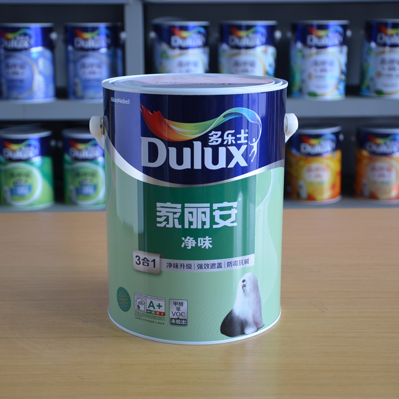 多乐士家丽安净味三合一墙面漆彩色室内哑光家用防霉内墙乳胶漆_虎窝淘