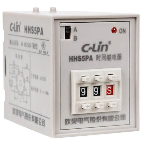 欣灵时间继电器HHS5PA拨码数字220V时间控制器24V通电延时继电器 - 图3