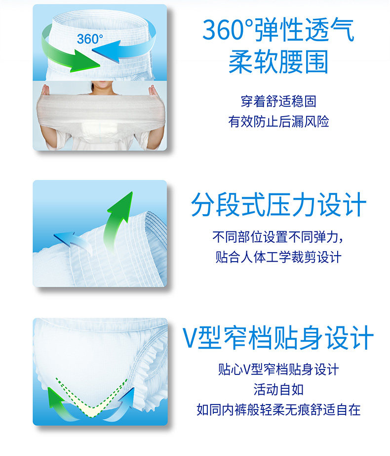 安护士成人拉拉裤老年人男女l大号 安护士成人用纸尿护理用品