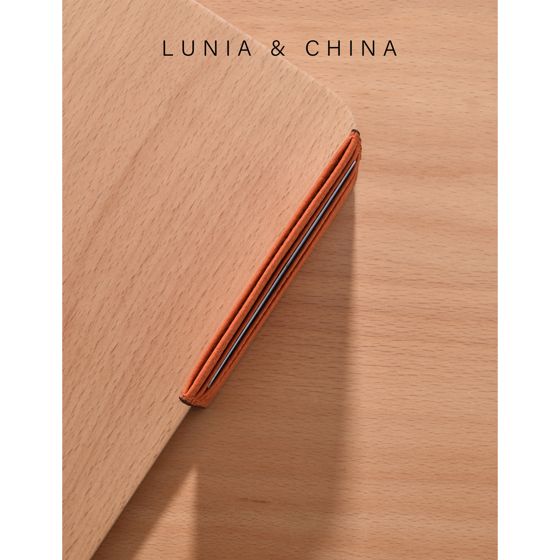 北欧风ins牛皮卡夹 lunia路尼亚卡包