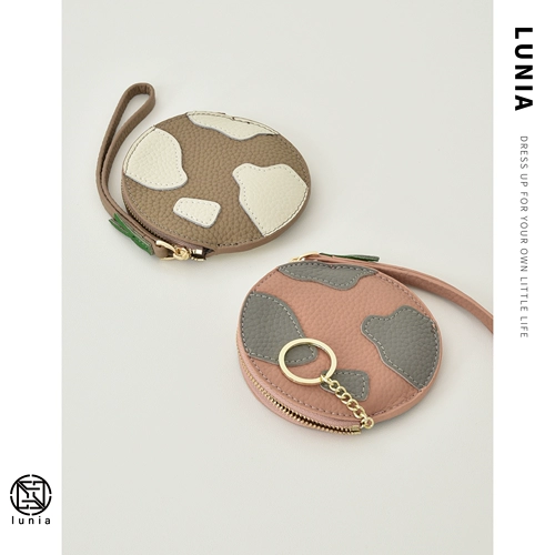 Милые монеты, украшение на сумку, кожаная сумка, кошелек для ключей, из натуральной кожи