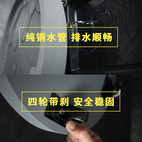圆形高端移动万向轮花盆托盘带轮接水底盘滑轮底座垫底透气可排水 - 图1