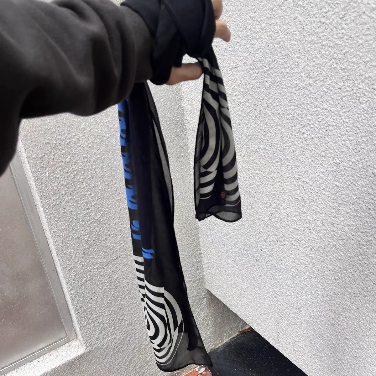 『当天发货』Undercover 06ssT期漩涡印花丝巾 小众百搭围巾