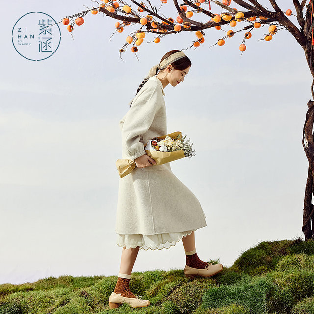 Long wool double-sided wool coat Zihan