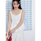Zihan lace suspender top with pleated skirt A-line suit two-piece suit for women 2026 summer ຮູບແບບໃຫມ່