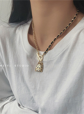 时尚小香风个性辣妹配饰轻奢小众项链女2024年新款潮颈链锁骨链女