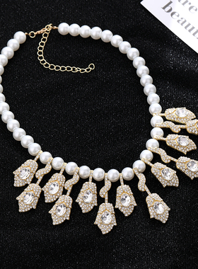 DIY晚宴复古自然满钻串珠高温丝