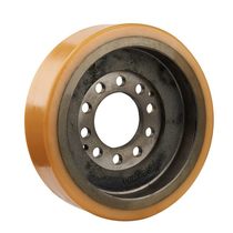 340 * 100 monorail pendant friction wheel coated rubber monorail pendant locomotive driving wheel mine polyurethane wheel