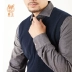 Lu Wang 2019 thu đông mới áo len cashmere nguyên chất nam cổ chữ V kinh doanh thời trang vest rắn màu quần áo nam - Áo len Cashmere Áo len Cashmere