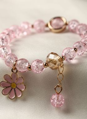 饰品手链彩色水晶手链