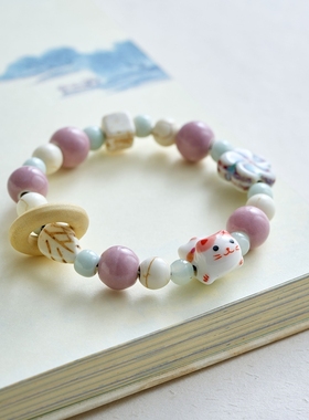 陶瓷手链陶瓷摆摊货源新中式