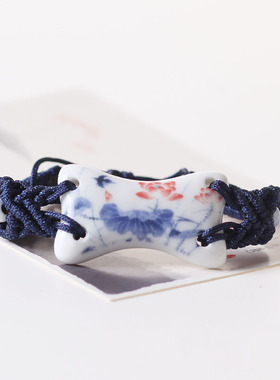 陶瓷编织可调节古风学生手链