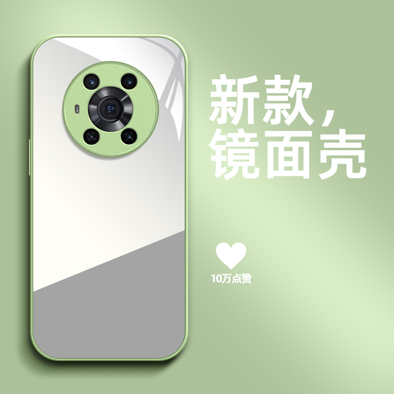 适用荣耀 Magic3手机壳ELZ-AN00镜面maglc3带化妆镜ryMagic3保护套mag1c3防摔Megic3高级感补妆镜全镜面 - 图3