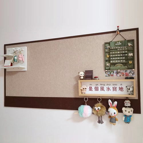 毛毡板墙贴照片墙背景板软木板拍立得照片作品展示书桌装饰毛毡板 - 图3