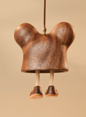 原创设计实木十二生肖老鼠可爱治愈礼品原上城办公室创意桌面摆件