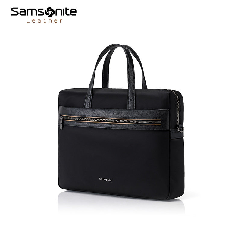 新秀丽公文包男款尼龙斜挎包手提包公务包商务大容量电脑包 45Q