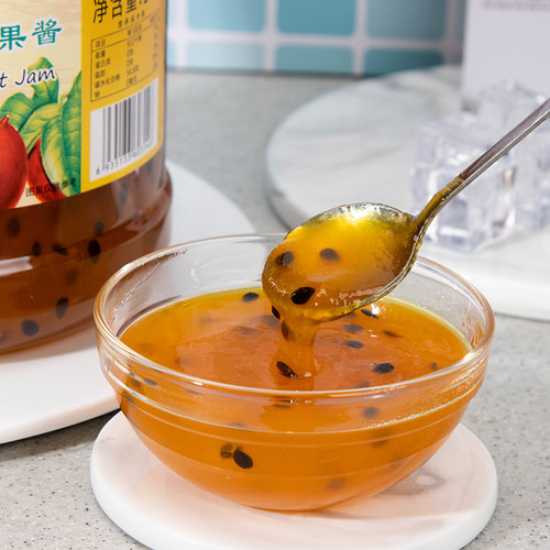 太湖美林百香果果酱果肉粒甜品奶茶店专用原料面包烘焙百香果酱 - 图0