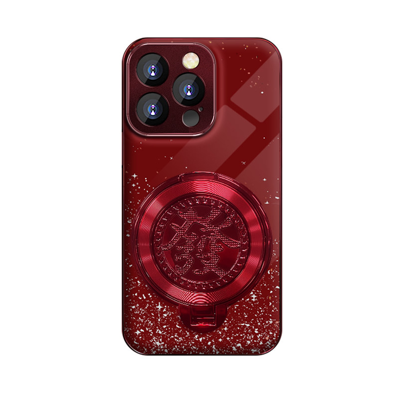 2025新年款发财转盘适用苹果16iphone/14/15/13/12promax红色手机壳华为mate70pro女Pura70手绳vivos19小米15