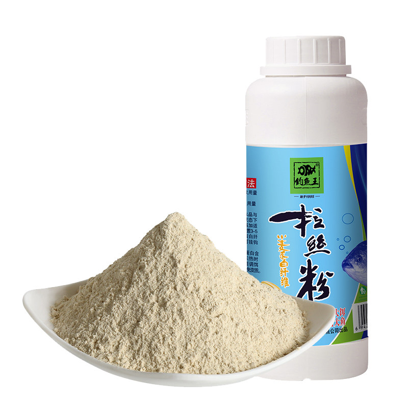 钓鱼王拉丝粉中长短丝拉大球鱼饵添加剂瓶装小麦蛋白鲫鱼饵料粘粉,淘宝优惠券,粉丝福利购,淘宝优惠卷