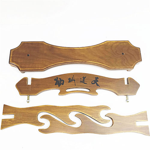 龙泉刀剑架座架笛子架箫架铜钱剑架实木戒尺架剑托兵器架武器架子 - 图3