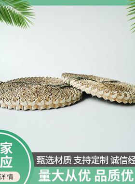 棕琅榈叶琊编织工艺内品几何形状室摆编织件工艺品1001帽子原材料