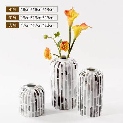 意约现代陶瓷板花瓶摆件样IPA房家具城客厅餐桌插花简欧式干花创,淘宝优惠券,粉丝福利购,淘宝优惠卷