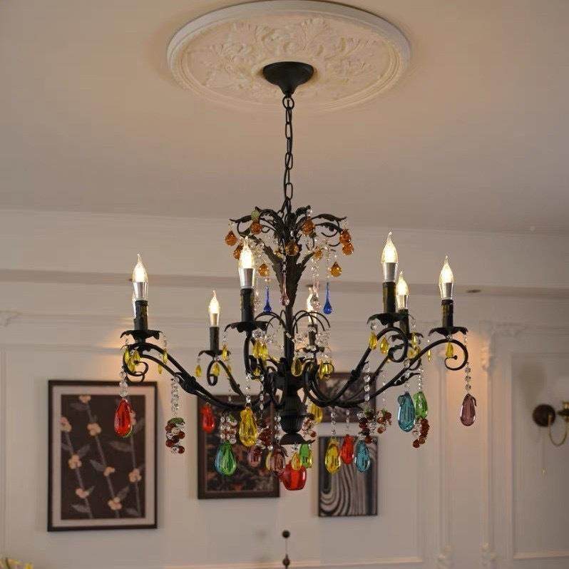 中古纪创意个性樱璃桃法极简式风玻吊灯复古客297厅卧室餐厅灯世,淘宝优惠券,粉丝福利购,淘宝优惠卷