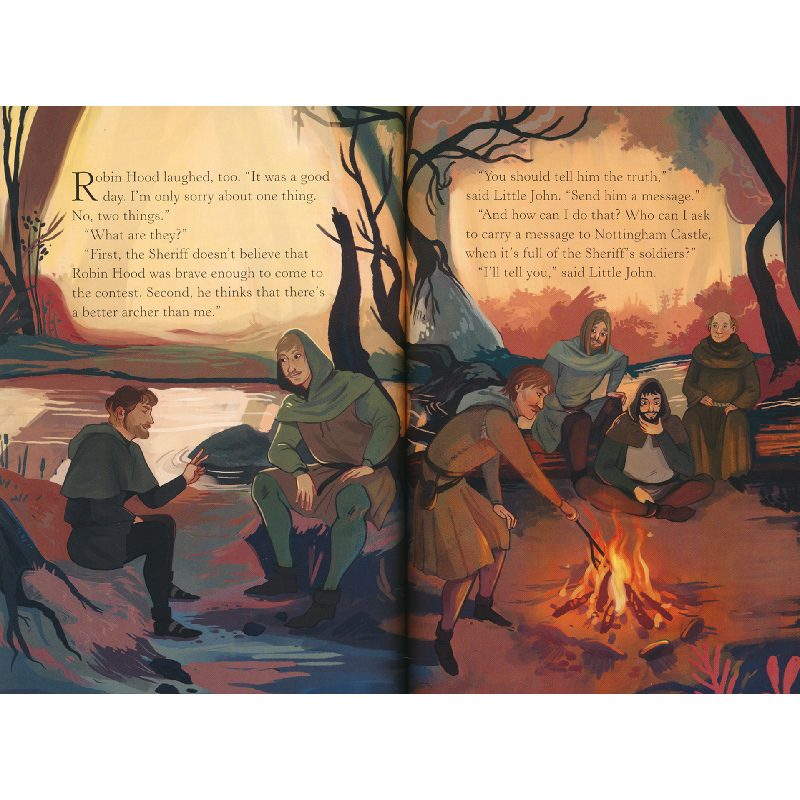 Usborne English Readers Level 2 Robin Hood and the Silver Arrow 尤斯伯恩 分级阅读2级 侠盗罗宾汉  经典英语故事 英文原版