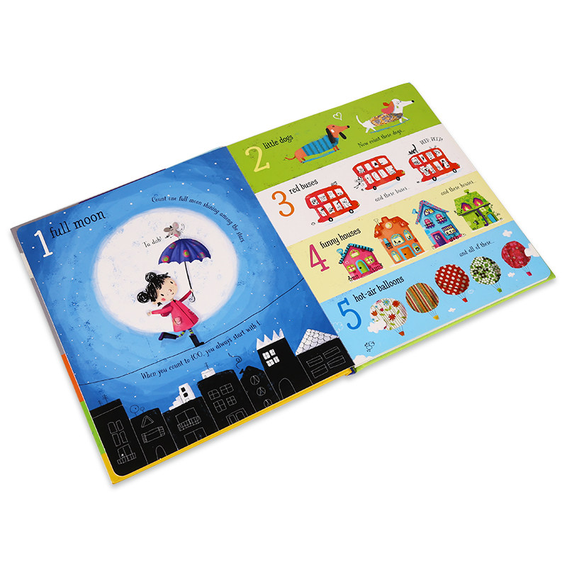 Usborne Count to 100 尤斯伯恩 数到一百 数字认知 数学启蒙 早教英语绘本 亲子互动 幼儿词汇学习 0-6岁 英文原版进口图书