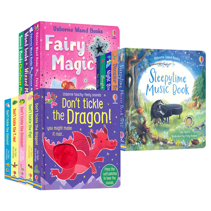 Usborne Sound Books 尤斯伯恩 幼儿音乐发声书 动物园 丛林 花园 晚安轻音乐 儿歌童谣 英语启蒙 事物认知 亲子互动 英文原版图书