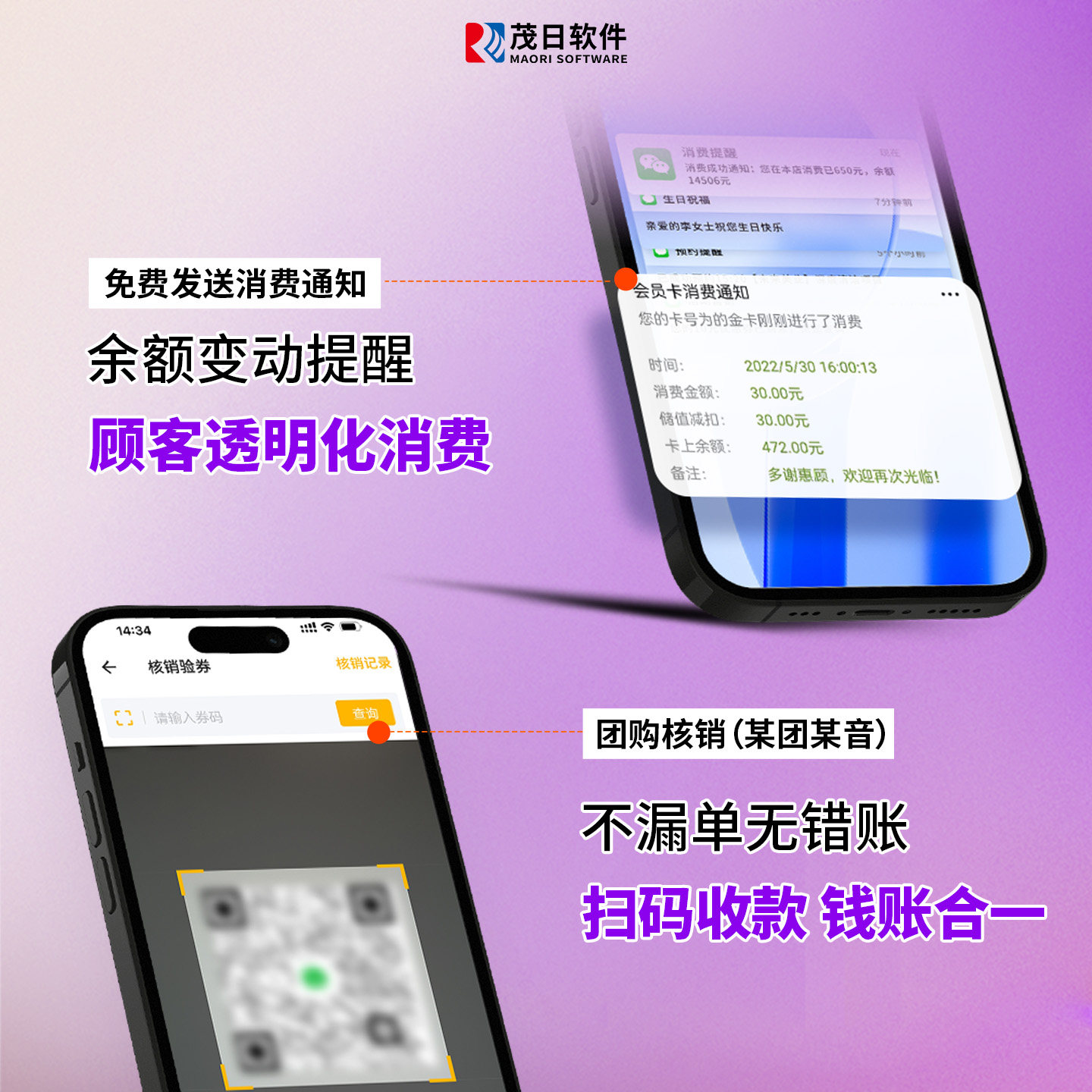 茂日美业美发店理发美甲美睫医疗整形医院皮肤管理美容院收银系统管理一体机预约充值办卡小程序会员卡系统 - 图0