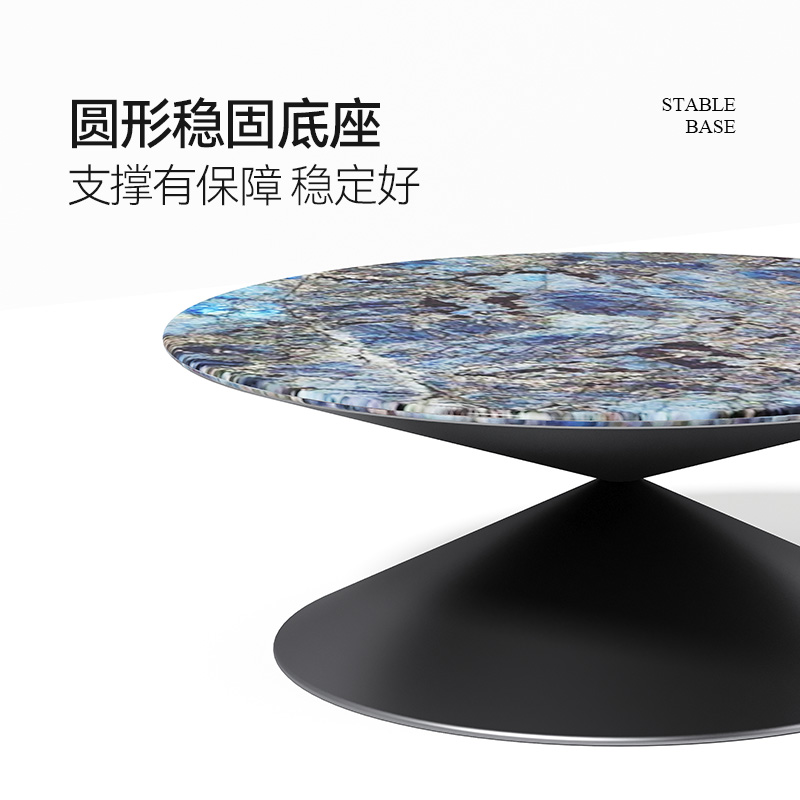 2025新款茶几轻奢高级感客厅家用意式极简飞碟圆形设计师款小户型 - 图1