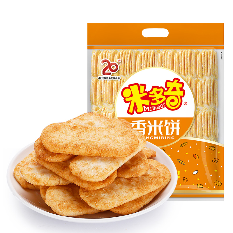 米多奇香米饼雪饼儿童休闲零食食品小吃大礼包膨化糕点心粗粮 - 图3