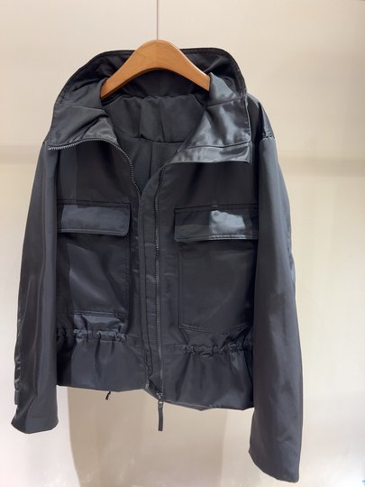 酷飒姐姐！篙级感双口袋立领夹克短外套女小众设计黑色冲锋衣外套