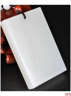 男女款项链挂件无字牌平安牌仿玉水绿无事牌吊坠无挂坠