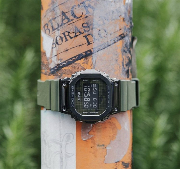 CASIO卡西欧G-SHOCK金属GM-5600-1 5600B-1 5600B-3 S5600PG手表 - 图0