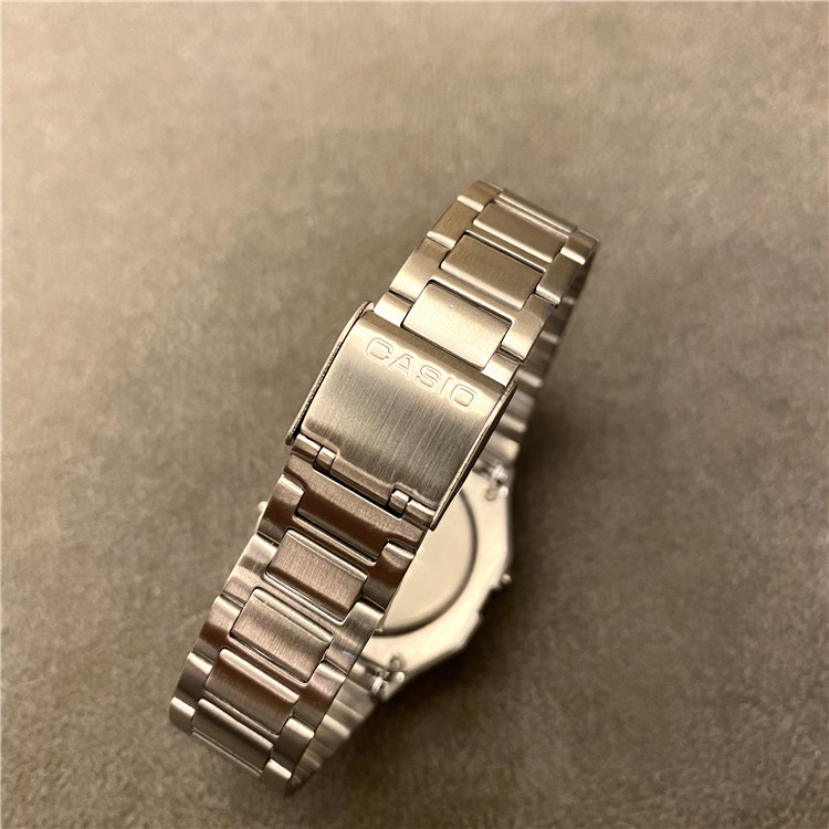 CASIO卡西欧A158WEA-9复古168 A168WG-9W方块秒表闹铃石英手表 - 图2