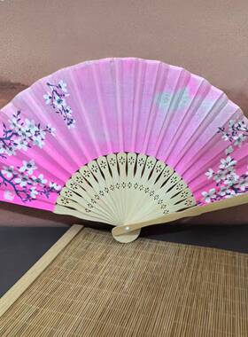 7寸空白折扇儿童绘画涂色纸扇白色彩色扇子幼儿园创意DIY手工