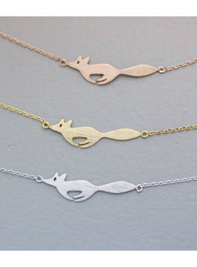 运动跑狐 狐狸可爱小动物手链简单手饰珠宝Running Fox Bracelet