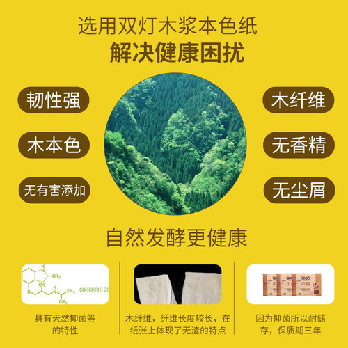 双灯本色平板卫生纸厕纸压花大包草纸家用整箱厕所专用纸官方正品 - 图2