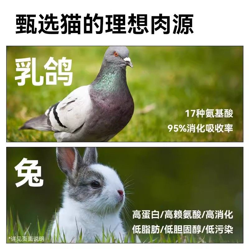 帕特低温烘焙猫粮营养丰富全期高蛋白冻干双拼兔肉配方成幼猫主粮