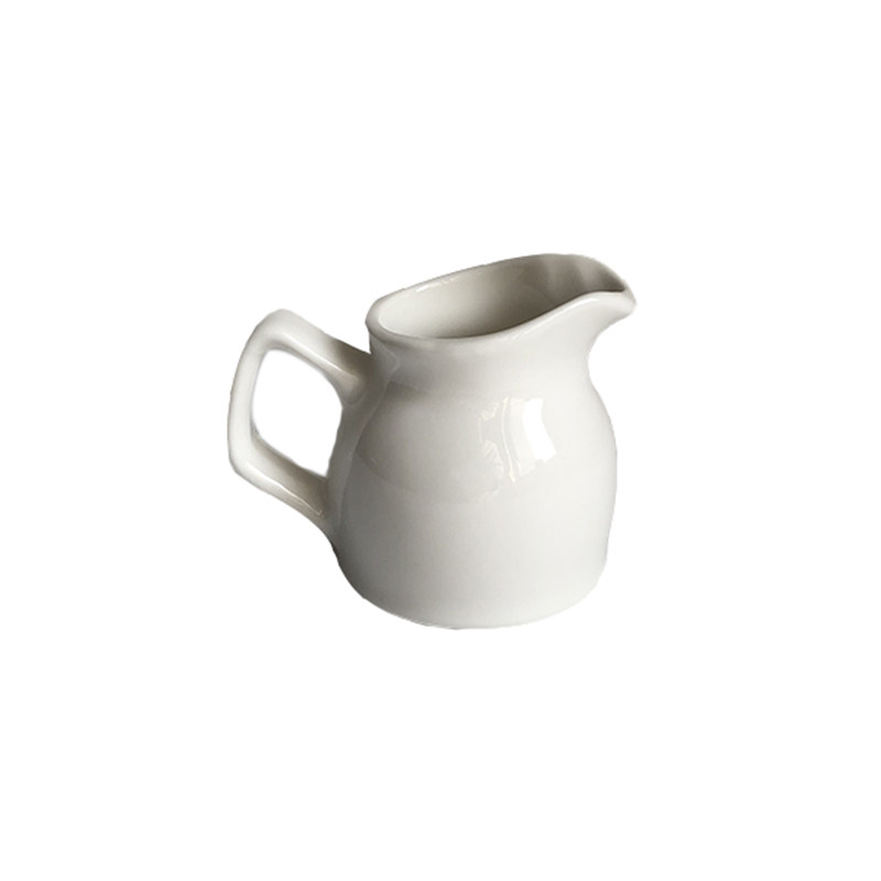 「About Life」纯白新款带把手奶罐可爱复古陶瓷奶勺小奶杯酱料杯,淘宝优惠券,粉丝福利购,淘宝优惠卷