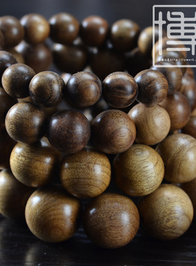 沉香佛珠手串金丝檀木