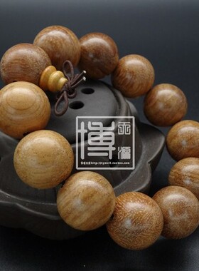 缅甸媲美风海南黄花梨木佛珠手链