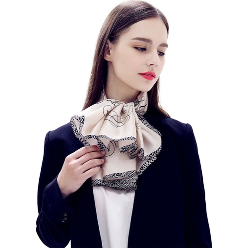 Универсальный небольшой шелковый шарф, в западном стиле